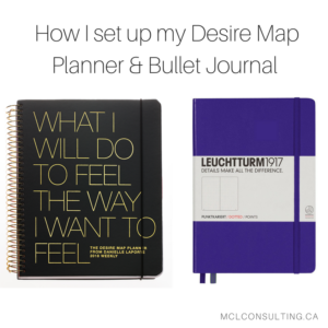 How I set up my Desire Map Planner & Bullet Journal for maximum productivity